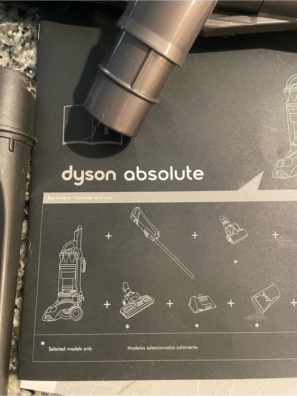 12 Dyson upright vacuum attachment pieces